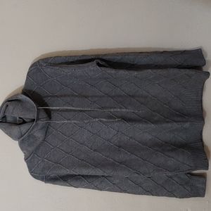 Coofandy Women's Size Small Grey Drawstring Cowl Neck Sweater, NWT